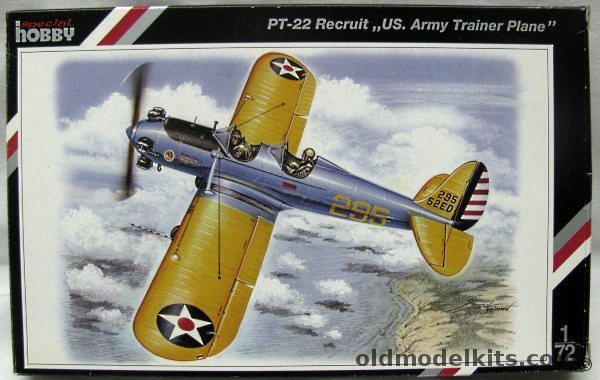 Special Hobby 1/72 PT-22 Recruit - US Army Randolph Field 1940, SH72064 plastic model kit